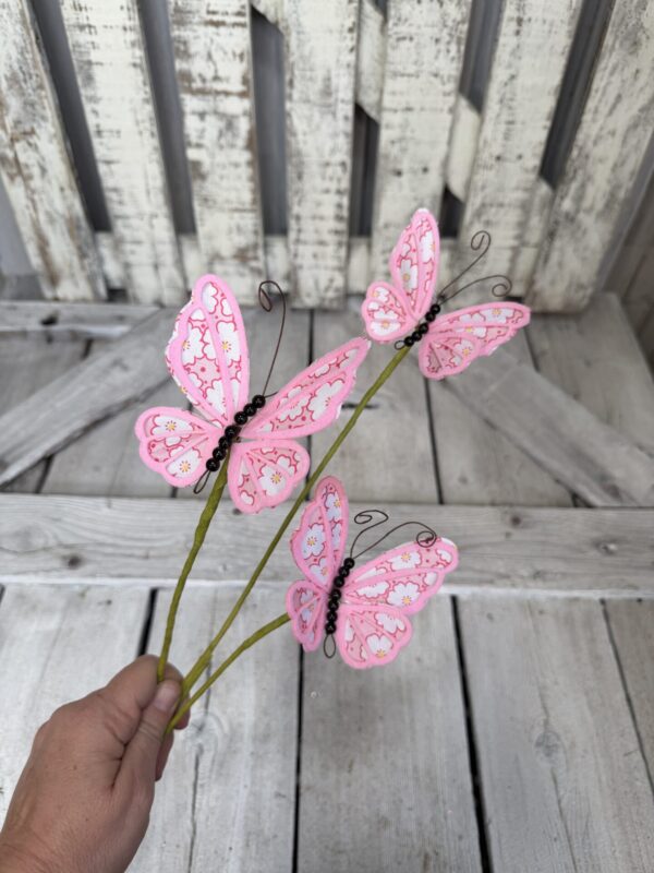 Pink Butterfly Stem