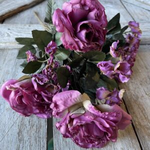 20 in Purple Rose Hydrangea Bush 82601PU (4)
