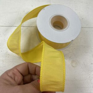 1.5in Yellow Dupioni Ribbon 10YD 92975W-079-09F