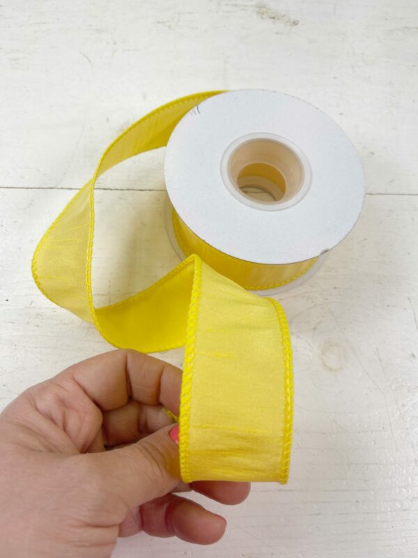 1.5in Yellow Dupioni Ribbon 10YD 92975W-079-09F