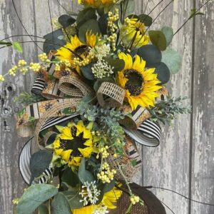 Sunflower Candlestick Arrangement