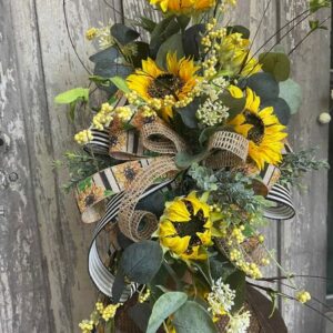Sunflower Candlestick Arrangement