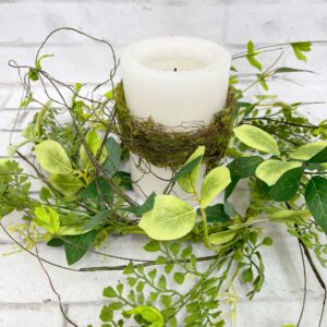 12 in Small Mixed Leaves and Twig Wreath Base