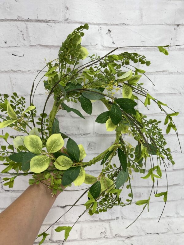 12 in Small Mixed Leaves and Twig Wreath Base