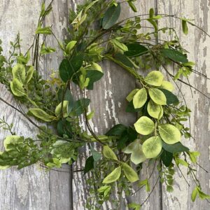 12 in Small Mixed Leaves and Twig Wreath Base