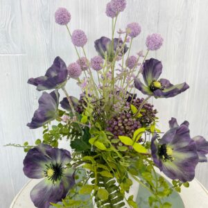 Purple Poppy Centerpiece Paint Party