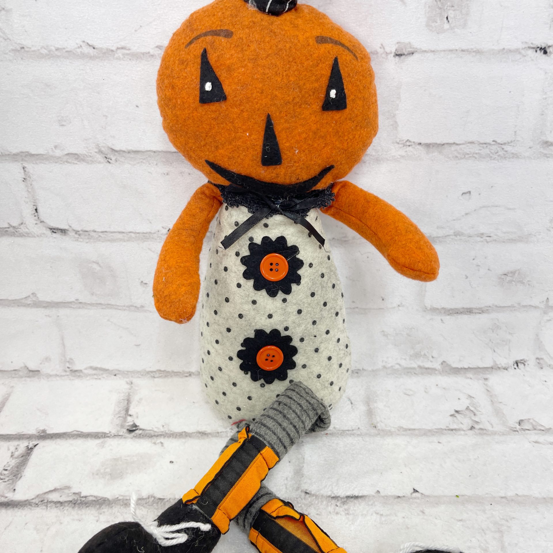 Halloween Plush JackoLantern Shelf Sitter Kelea's Florals