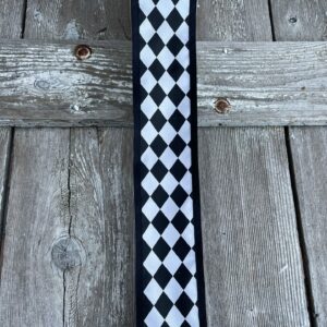 2.5" Black and White Harlequin Ribbon X332040-21