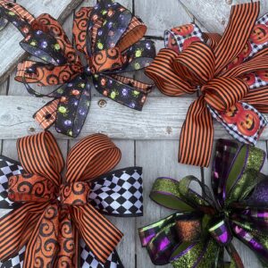 4 Halloween Bows