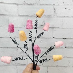 Orange Beauty Pink Gumdrop Pick