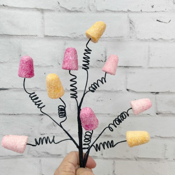 Orange Beauty Pink Gumdrop Pick