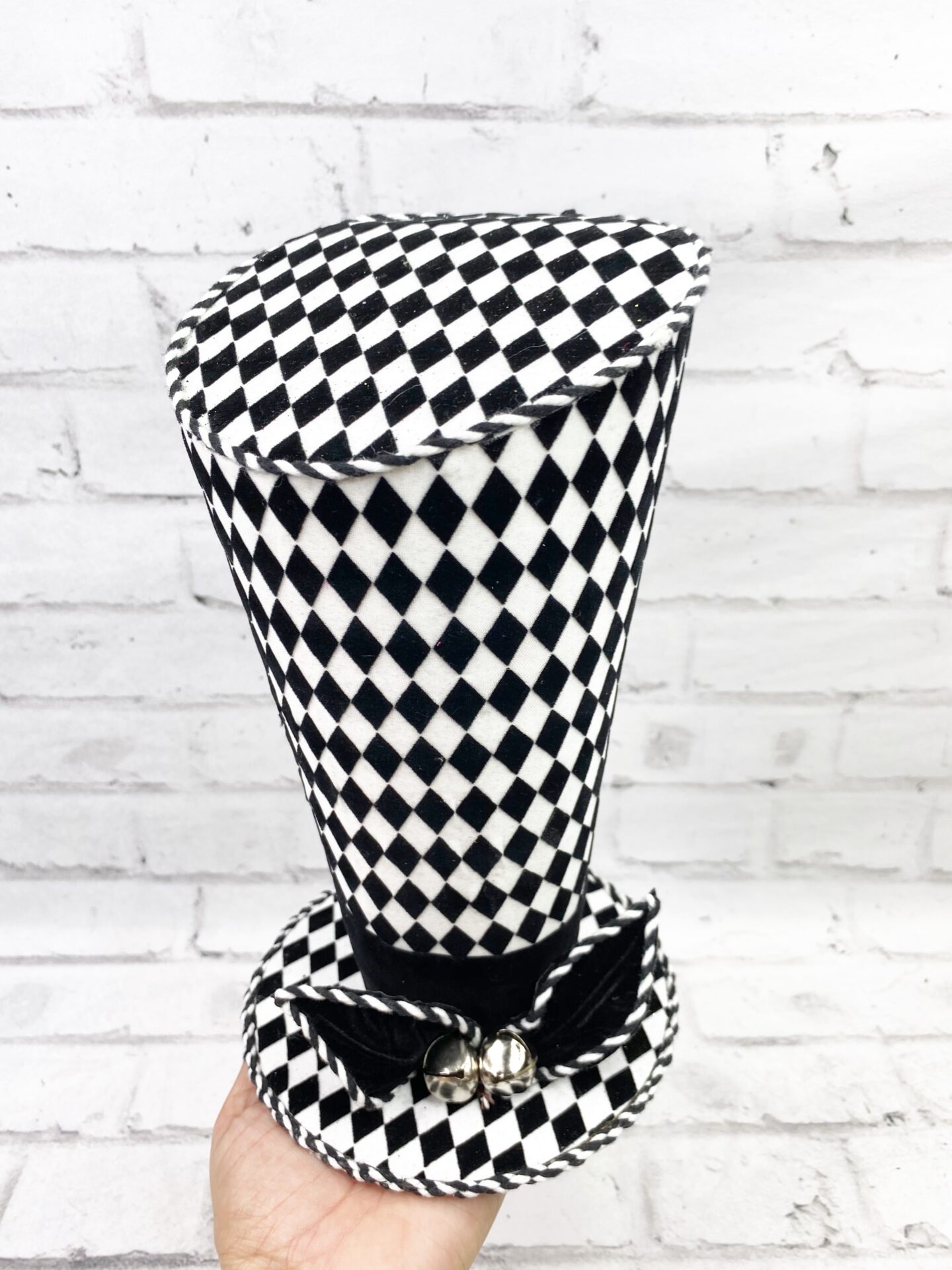 Asymmetrical stripe Top Hat Kelea's Florals