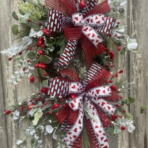Easy Red Valentine Wreath