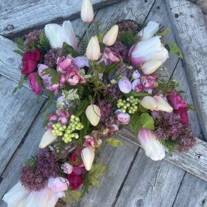 Easter Cluster Floral Cross