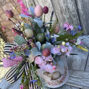 Bunny Bucket Floral Centerpiece