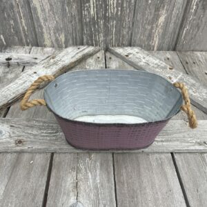 Burgandy Oval Meter Planter 711-00868-BG