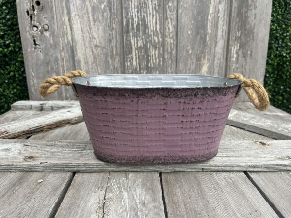 Burgandy Oval Meter Planter 711-00868-BG