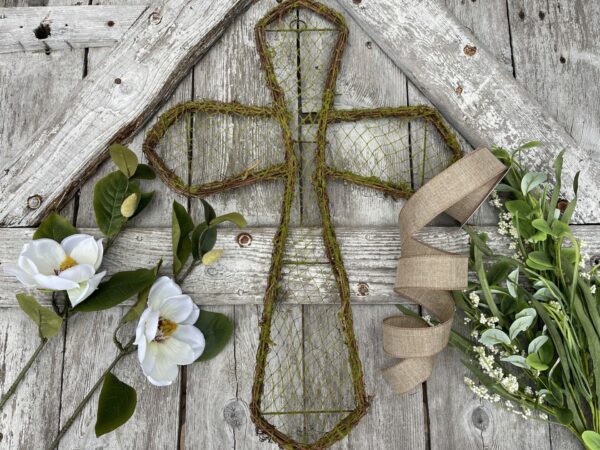 Magnolia Door Hanger Cross Wreath Kit - Kelea's Florals