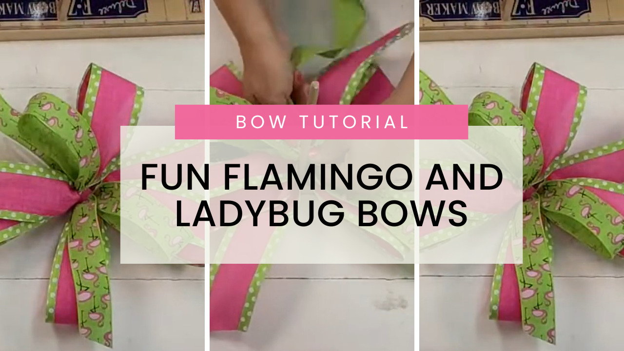 Fun Flamingo and Ladybug Bows - Kelea's Florals