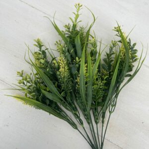 Yellow Green Plastic Mixed Boxwood Bush 13436YW