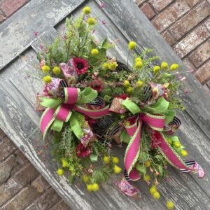 Pink Summertime Floral Wreath