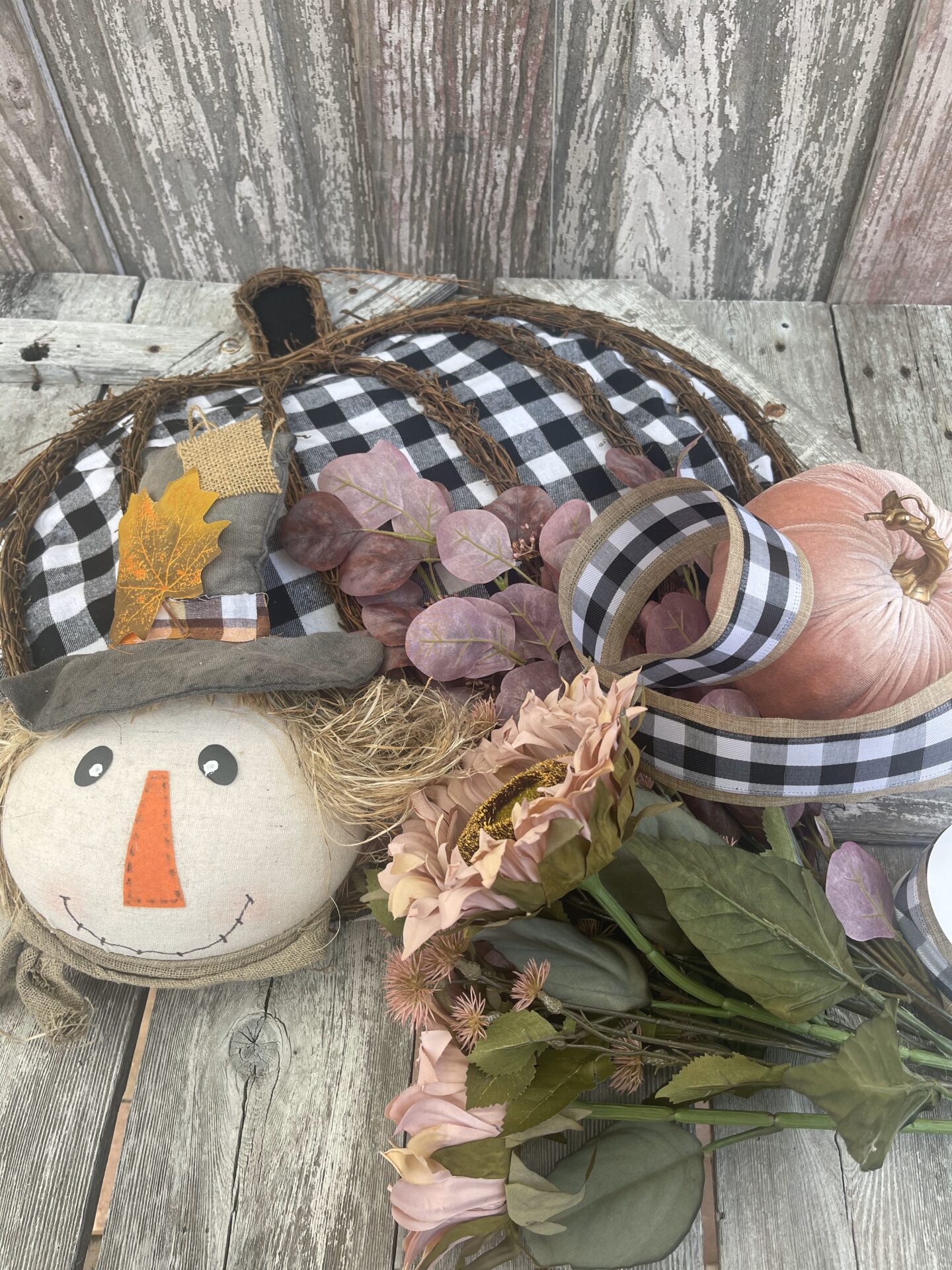 KDS Live Scarecrow Pumpkin Hanger Supply List - Kelea's Florals