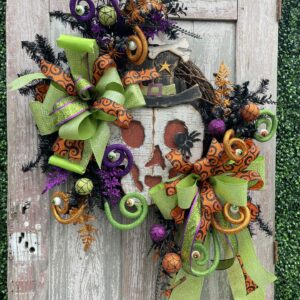 Skeleton Head Wreath