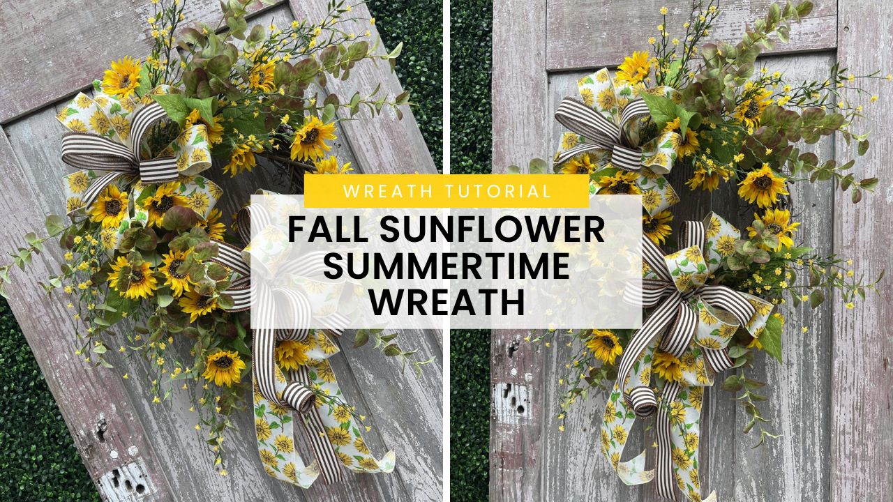 How To Change Your Summer Wreath to Fall Wreath - Kelea's Florals
