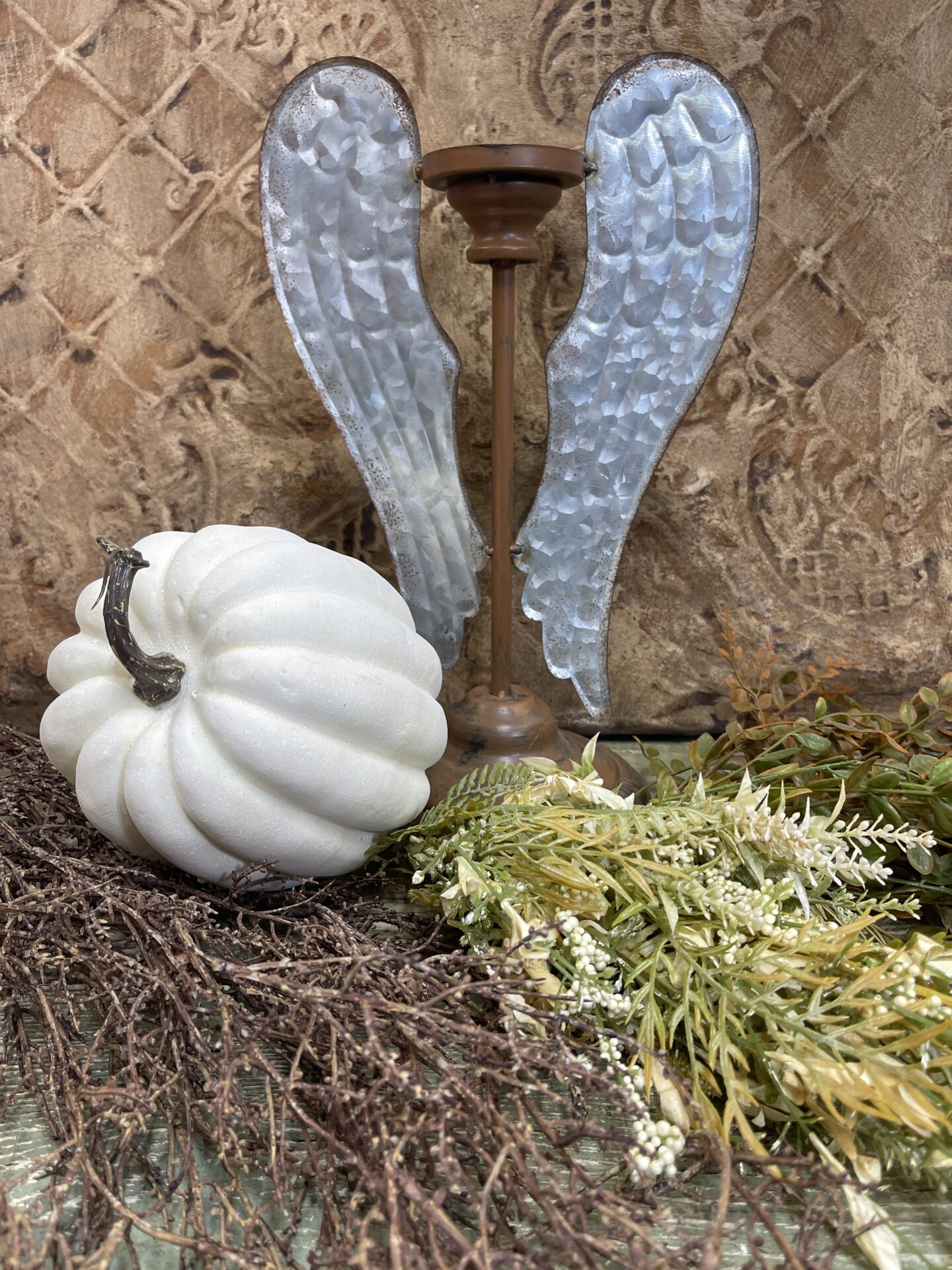 KDS Live Fall Angel Wing Candle Holder Supply List - Kelea's Florals