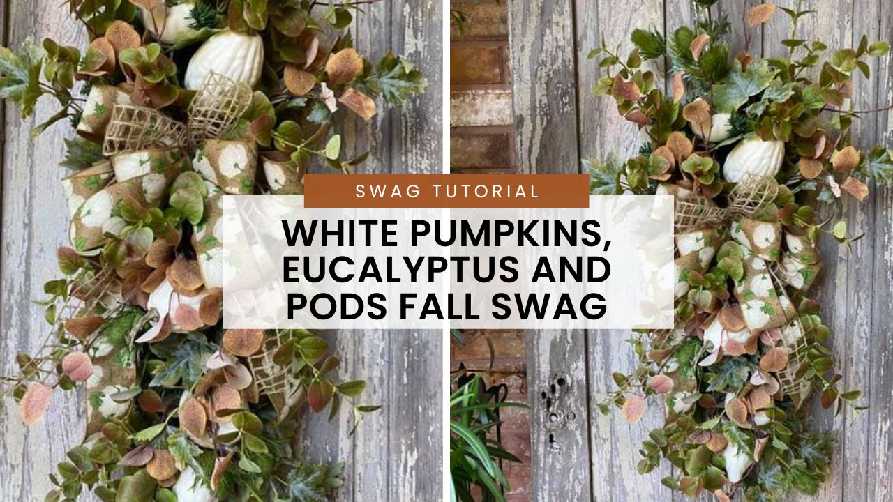 How To Make A Fall Pumpkin Swag - Kelea's Florals
