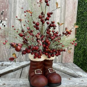 Santas Boots Berry Centerpiece