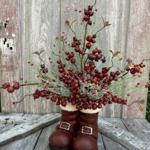 Santas Boots Berry Centerpiece