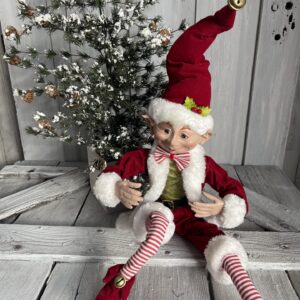Large Posable Christmas Elf Santa Suit 3702432