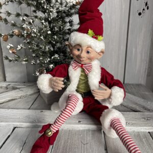 Large Posable Christmas Elf Santa Suit 3702432