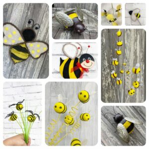 various Bee picks and wreath attachements