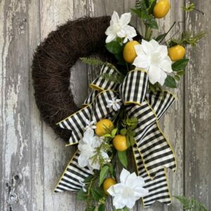 Lemon Clematis Wreath