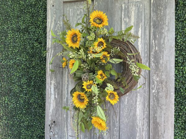 Sunflower Vine Wreath