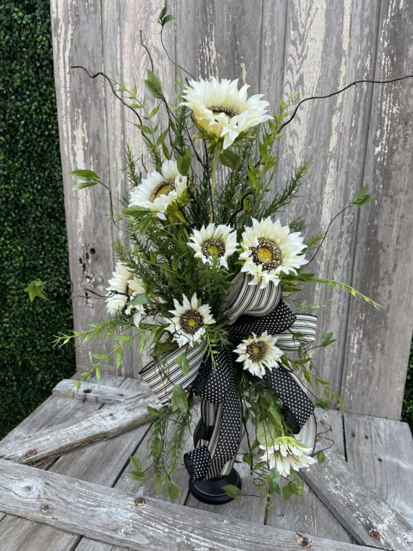 Sunflower CandleStick Floral Arrangement