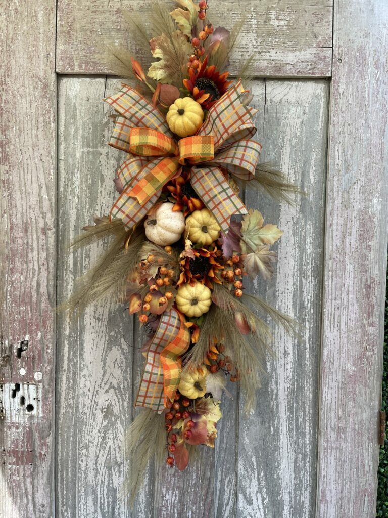 Fall Pumpkin Door Swag Kit