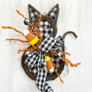 Halloween Kitty Door Hanger