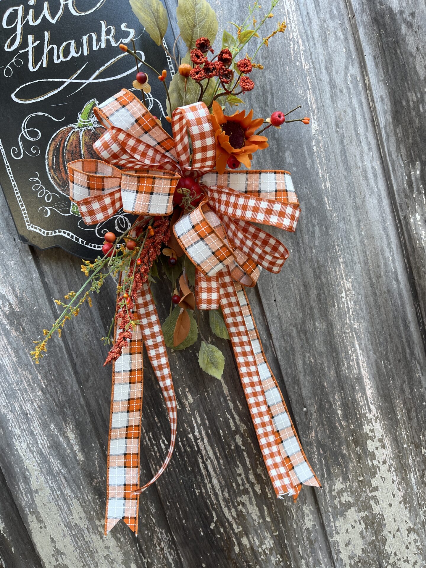 KDS Tutorial Give Thanks Door Hanger Supply List - Kelea's Florals