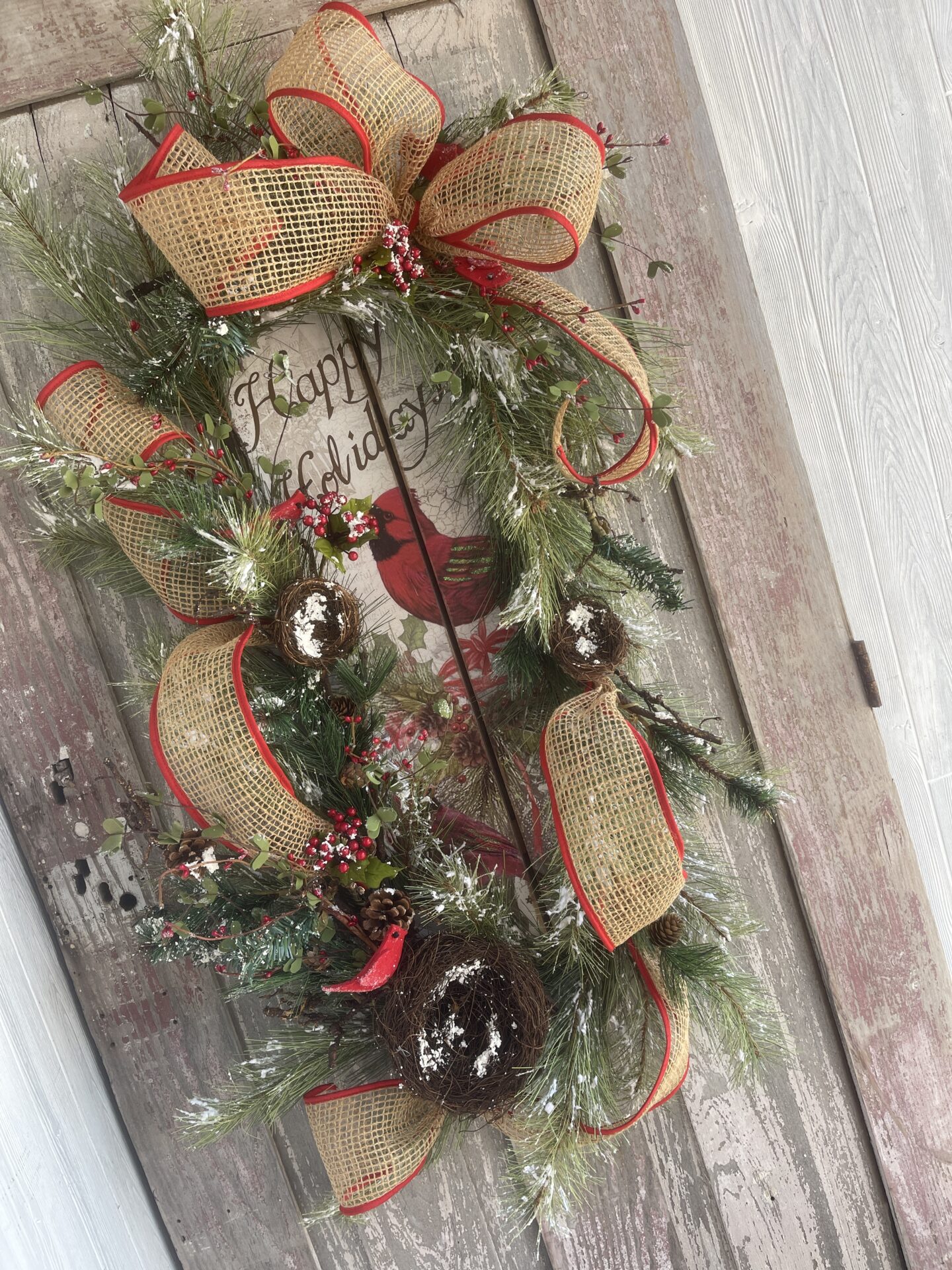 Rectangle Cardinal Wreath Kit - Kelea's Florals
