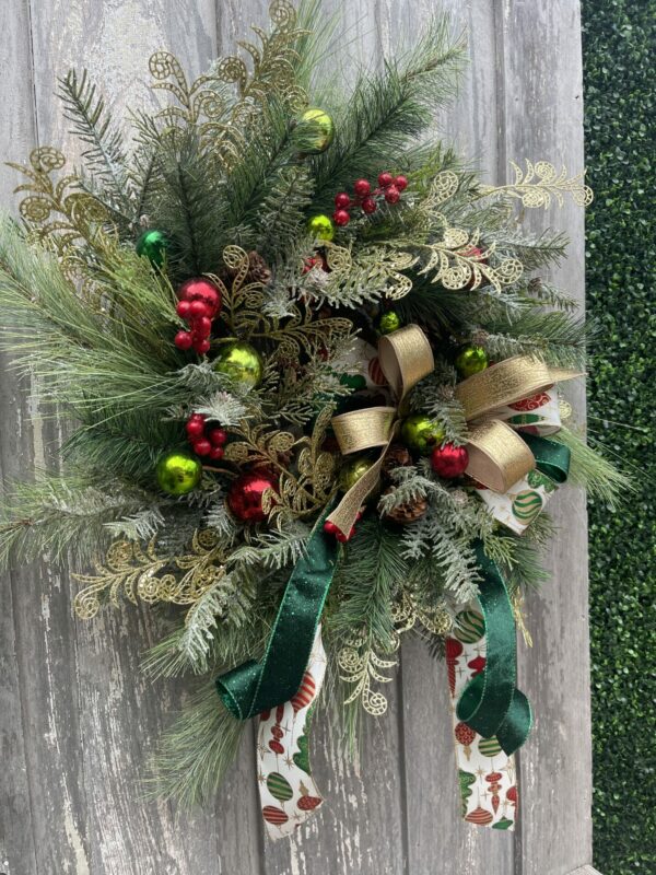 Vintage Christmas Ornament Wreath