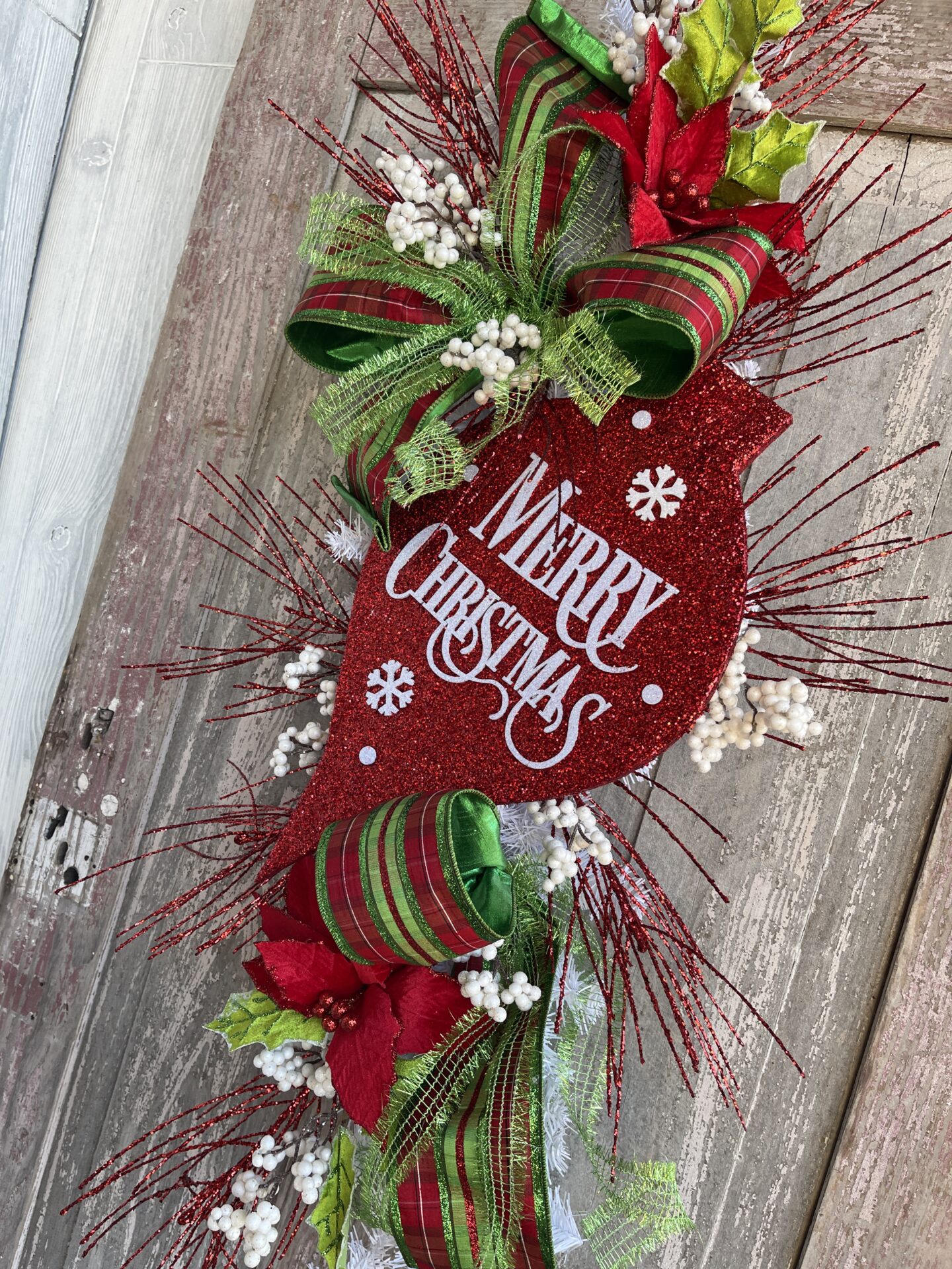 KDS Tutorial Timeless Christmas Door Swag Supply List - Kelea's Florals