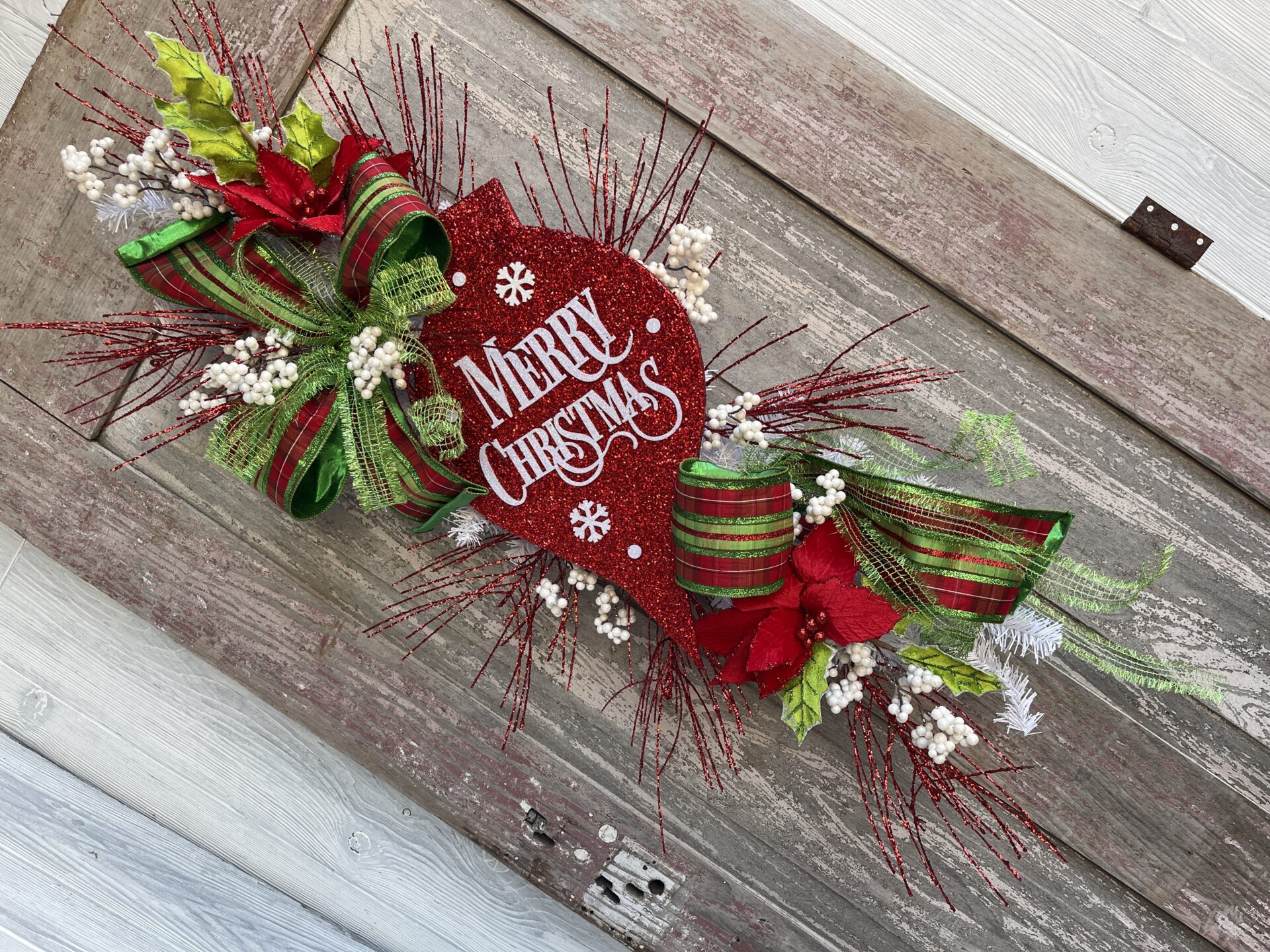 KDS Tutorial Timeless Christmas Door Swag Supply List - Kelea's Florals