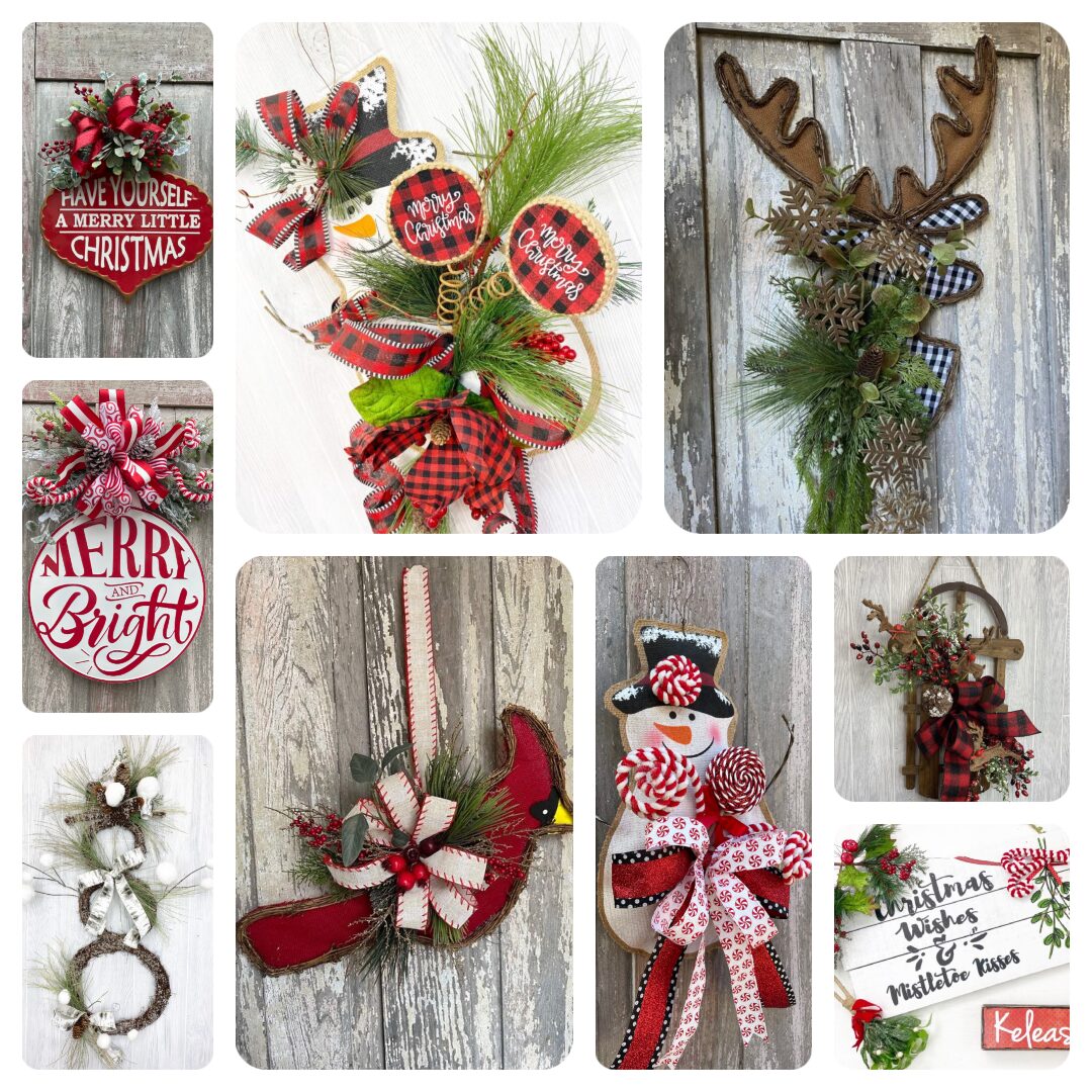 Christmas Door Hanger Compilation Supply List - Kelea's Florals