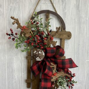 Christmas Sled Door Hanger