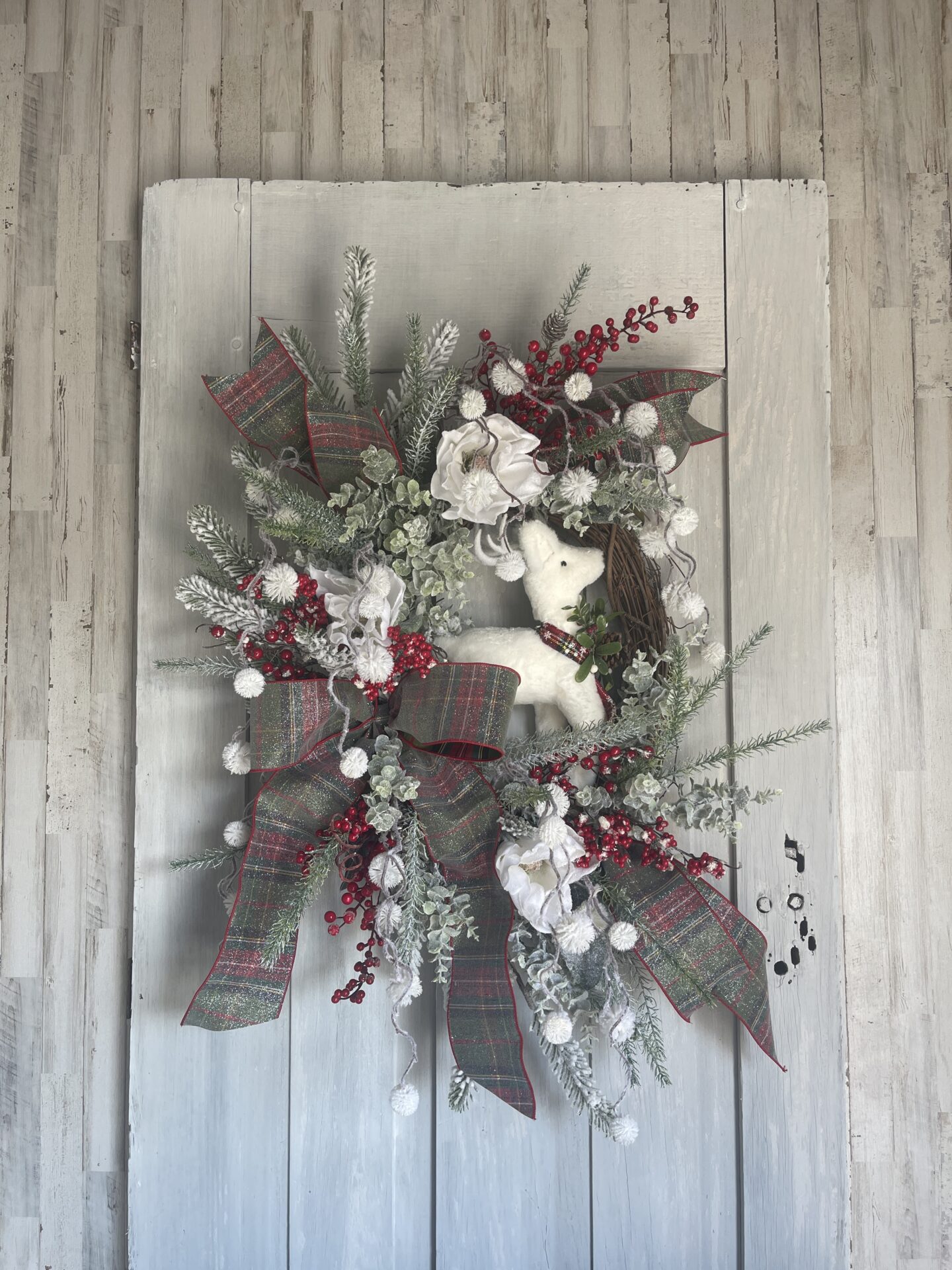 KDS Tutorial Christmas Snowy Deer Wreath Supply List - Kelea's Florals