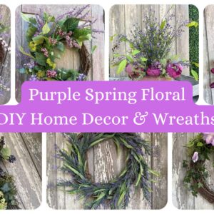 Purple Spring Floral DIY Home Decor