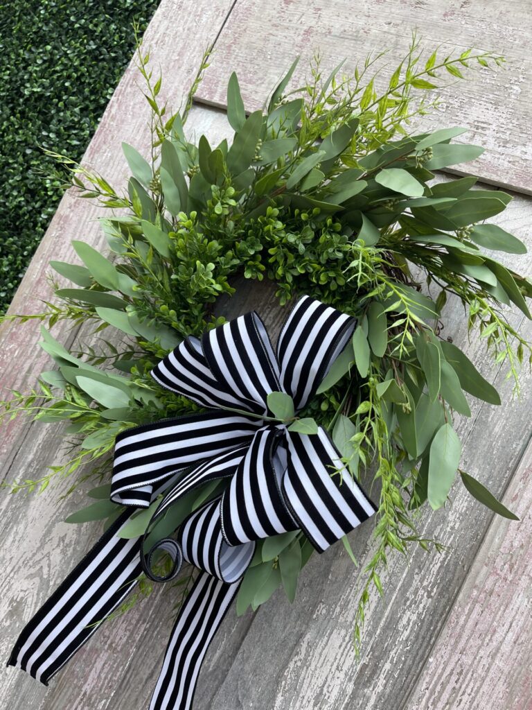 Year Round Greenery Wreath with bow
